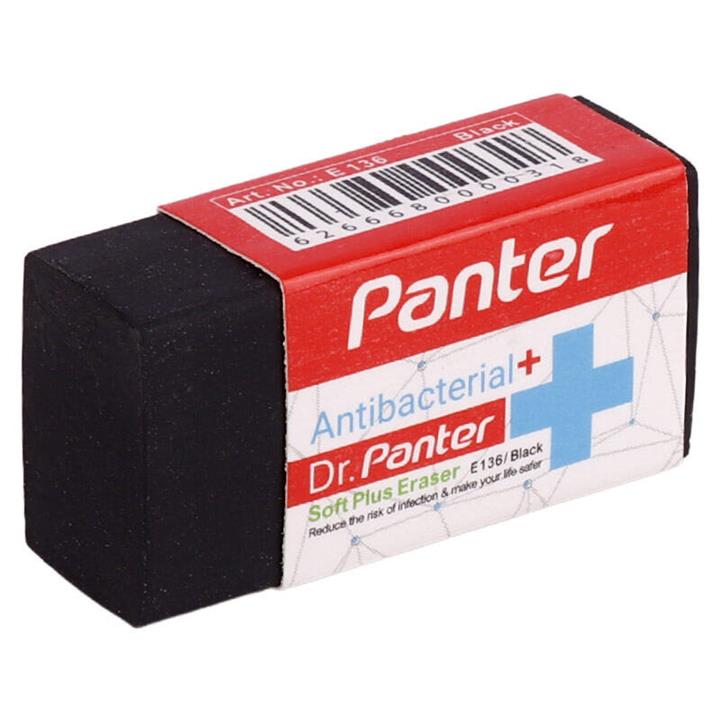 پاک کن پنتر Panter Anti-Bacterial Soft Plus E136 بسته ۳۰ عددی